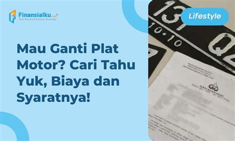 5 Biaya Perpanjangan Plat Motor yang Bikin Kantong Aman (Mulai Rp80 Ribuan!)