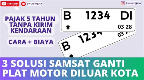 5 Cara Ganti Plat Motor di Samsat dengan Cepat dan Mudah, Wajib Tahu!