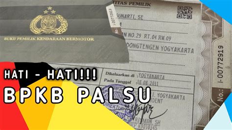 7 Cara Cek BPKB Asli atau Palsu, Nomor 5 Bikin Tenang!