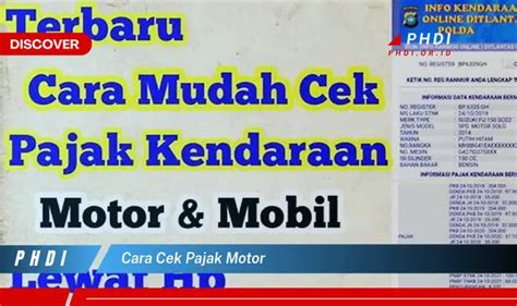 5 Cara Ampuh Cek Kepemilikan Motor Online: Gak Sampai 10 Menit! 5 Cara Ampuh Cek Kepemilikan Motor Online: Gak Sampai 10 Menit!